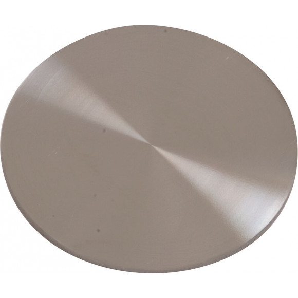 Support pour pied snack en acier brossé D.6cm