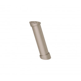 Pied de snack acier brossé hauteur 20cm D.5cm