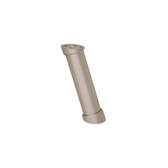 Pied de snack acier brossé hauteur 20cm D.5cm