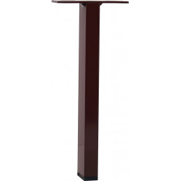 Pied de meuble acier brun 2x4cm hauteur 25cm