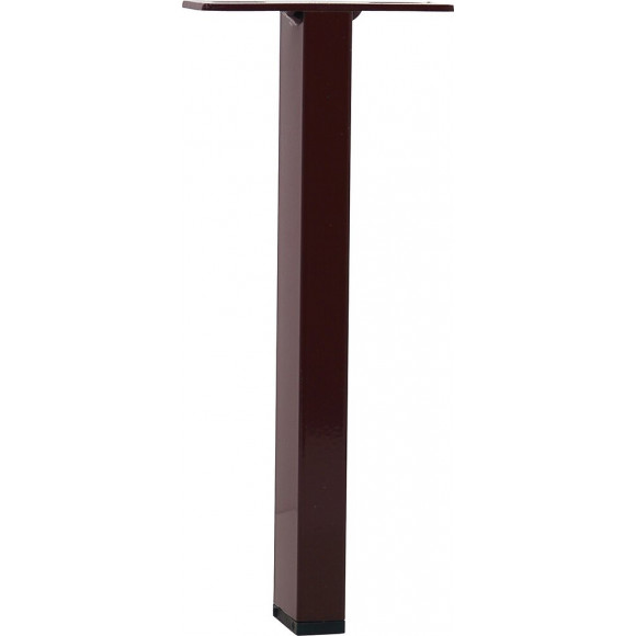 Pied de meuble acier brun 2x4cm hauteur 25cm