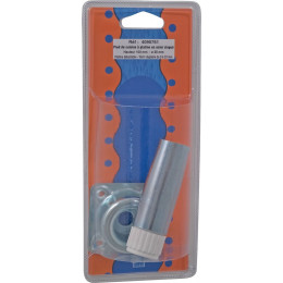 Pied de cuisine acier zingué D.2.8cm hauteur 10cm