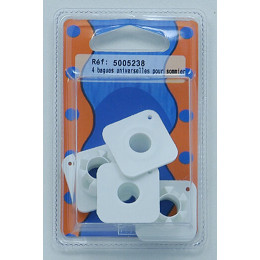 Bague blanche pour masse sommier D.1.8x2cm x4