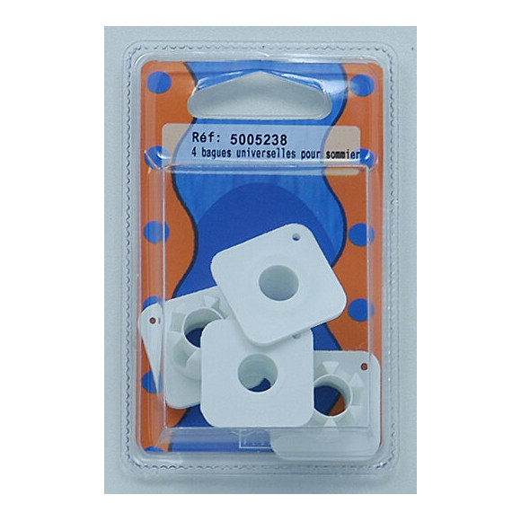 Bague blanche pour masse sommier D.1.8x2cm x4