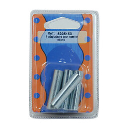 Adaptateur tige filetée M8 axe lisse D.10 mm x4 pièces