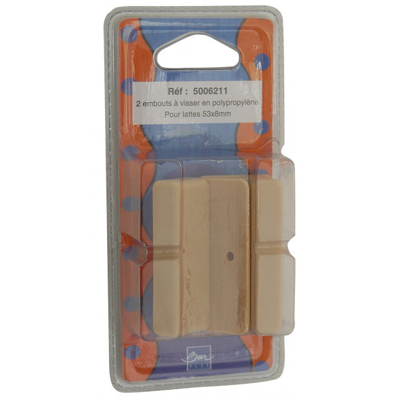 Embout à visser pour cadre à lattes 5.3cm x 8 mm x2