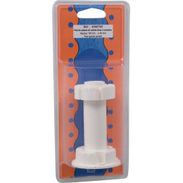 Pied de cuisine plastique blanc D.2.8cm hauteur 10cm