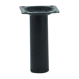 Pied de meuble cylindre acier noir D.3cm hauteur 10cm