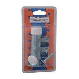 Pied de cuisine acier zingué D.2.8cm hauteur 10cm