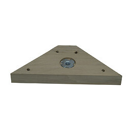 Platine de fixation équerre trapézoïdale D.8mm