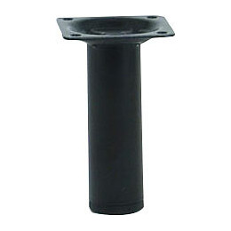 Pied de meuble cylindre acier noir D.3cm hauteur 10cm