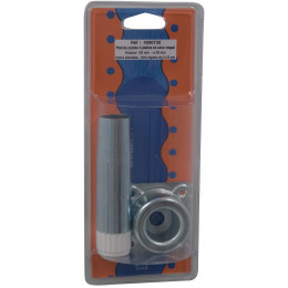 Pied de cuisine acier zingué D.2.8cm hauteur 12cm