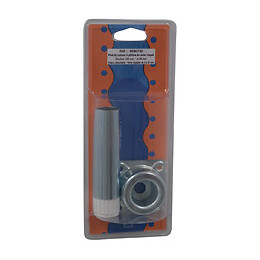 Pied de cuisine acier zingué D.2.8cm hauteur 12cm