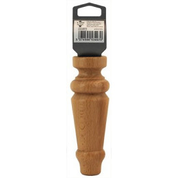 Pied de lit forme Louis XVI en hêtre vernis naturel