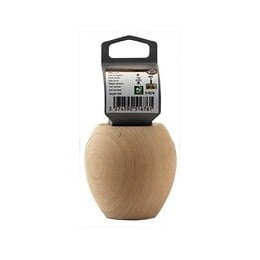 Pied de lit forme boule en hêtre brut