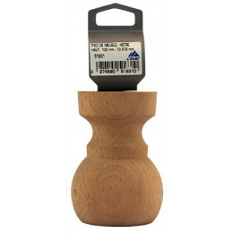 Pied de lit forme boule collerette en hêtre brut D.70mm