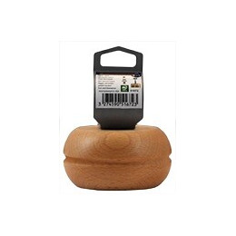 Pied de lit rond en hêtre vernis naturel D.92mm H.50mm