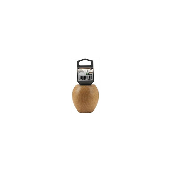 Pied de lit forme boule D.70mm en hêtre vernis naturel