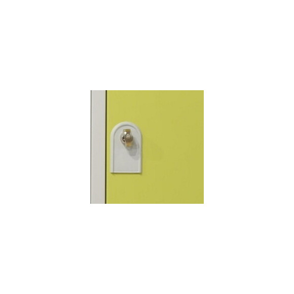 1 colonne de 2 cases superposées 50x30x180cm gris/anis.