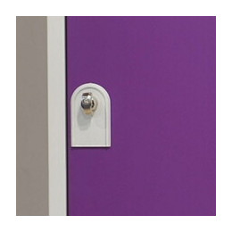 1 colonne 2 cases superposées 50x30x180cm gris/prune.