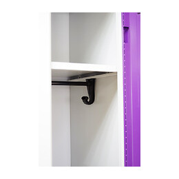 2 colonnes 2 cases superposées 50x60x180cm gris/prune.