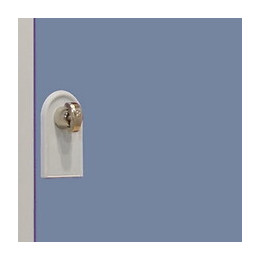 4 colonnes 4 cases superposées 50x120x180cm gris/bleu.