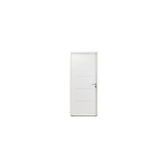 Porte d'entrée acier OPTIMUM ouvrant Gauche 215x90 Blanc