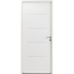 Porte d'entrée acier OPTIMUM ouvrant Droite 215x90 Blanc