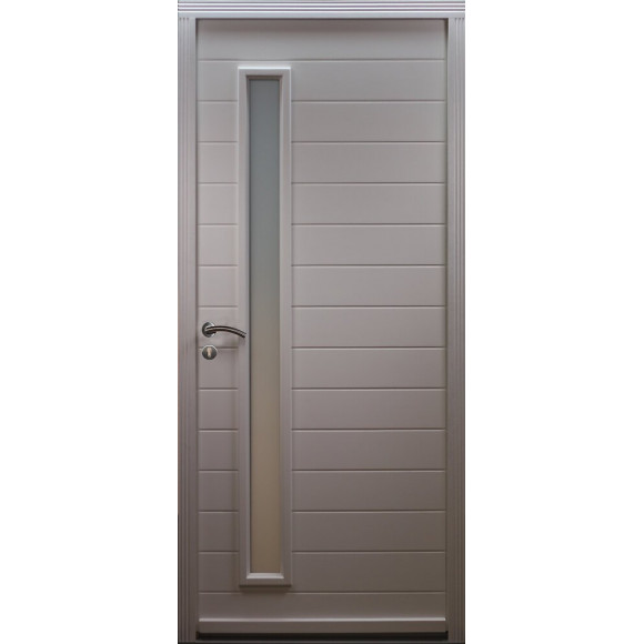 Porte d'entrée thalassa 215x90cm droite blanc