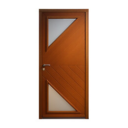Porte d'entrée exo triton 215x90cm droite merisier