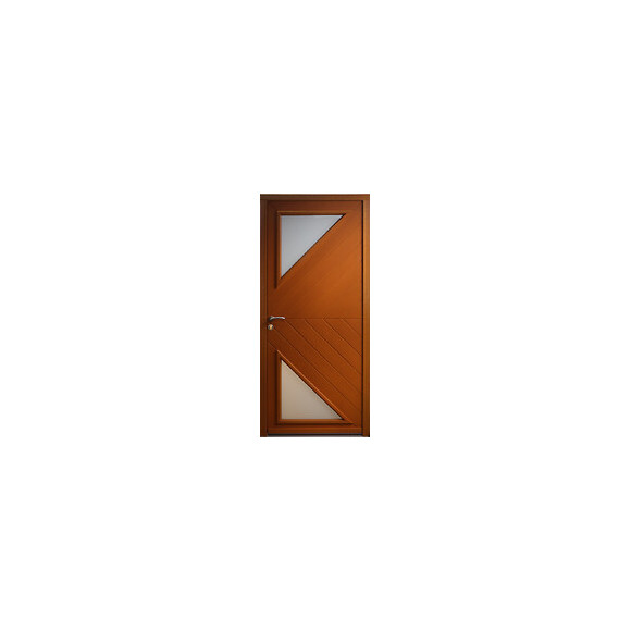 Porte d'entrée exo triton 215x90cm droite merisier