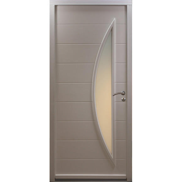 Porte d'entrée exo despina 215x90cm gauche blanc