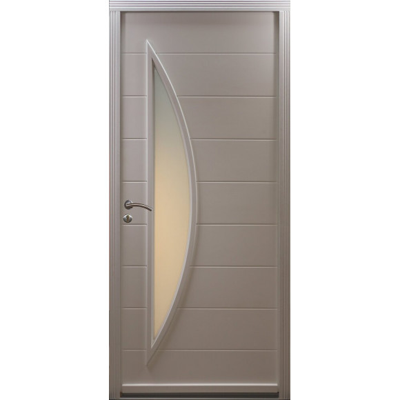 Porte d'entrée exo despina 215x90cm droite blanche
