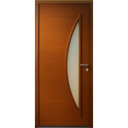 Porte d'entrée exo despina 215x90cm gauche merisier