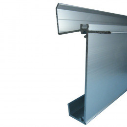 Kit faîtage inférieur gris 4m