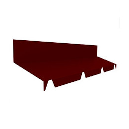 Faîtage contre mur rouge 2.10m