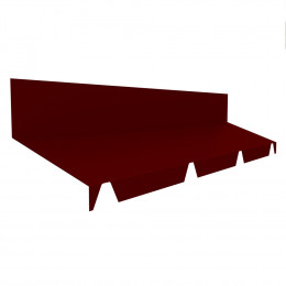 Faîtage contre mur rouge 2.10m