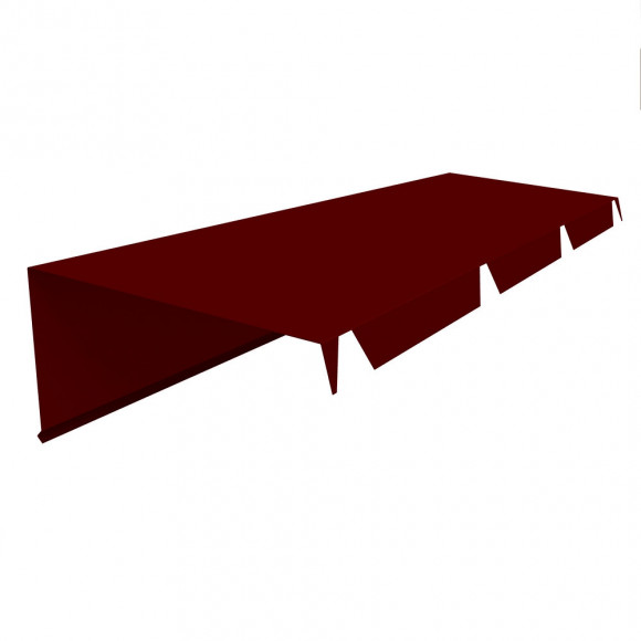 Faîtage sur mur rouge 2.10m