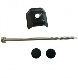 50 fixations acier gris 40mm