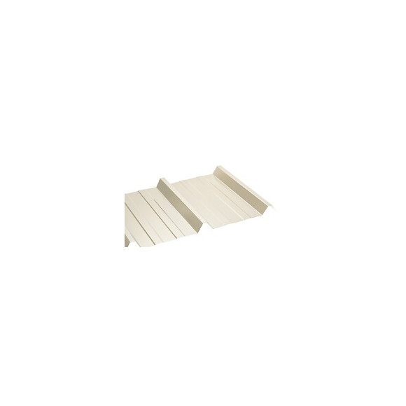 Tôle acier galva laqué nervuré 0.50mm 300x105cm beige