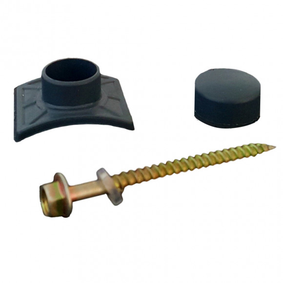 50 fixations pour panneau tuile gris