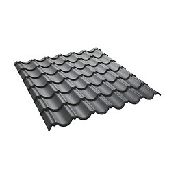 Panneau tuiles laqué mat anthracite 1030x950mm