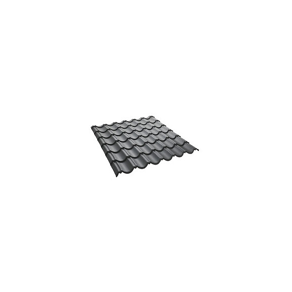 Panneau tuiles laqué mat anthracite 1030x950mm