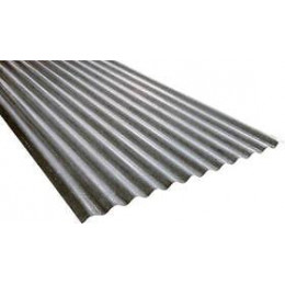 Tôle acier galva laqué nervuré 0.50mm 300x105cm beige