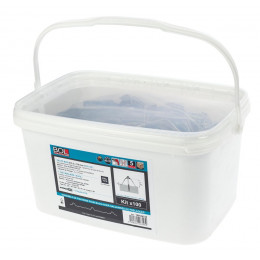 100 vis + cavaliers pour fixations de bac RAL 7016