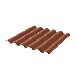 Plaque romana terracotta imitation tuile 200x108cm