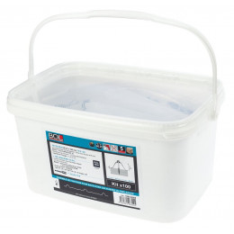 100 vis + cavaliers pour fixations de bac RAL 5008