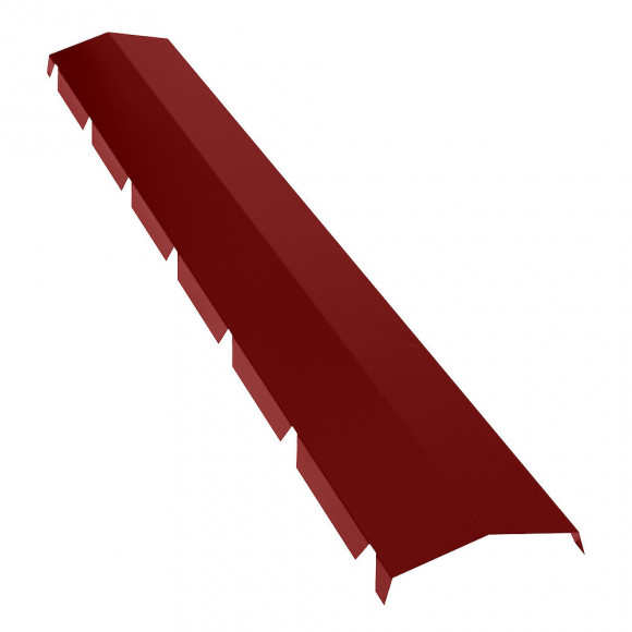 Faitière pour plaque nervurée rouge Ep.0.50mm Lg.2100mm