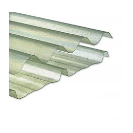 Plaque polyester grandes ondes incolore 1,75  x  0,92 m