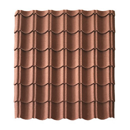 Panneau tuiles granulat brun rouge 1030x950mm